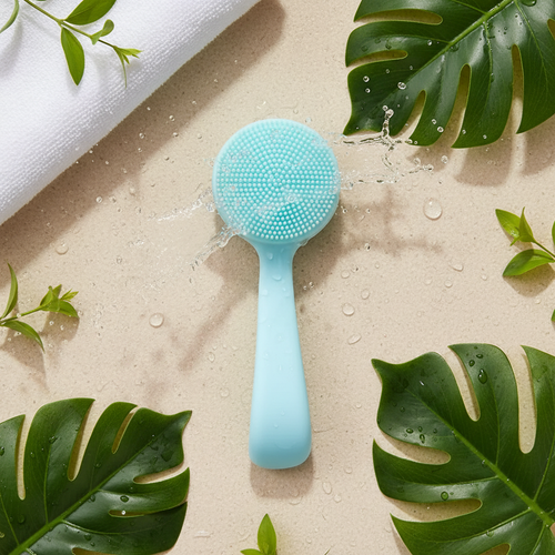 CleanGlow Brush – Flat Lay