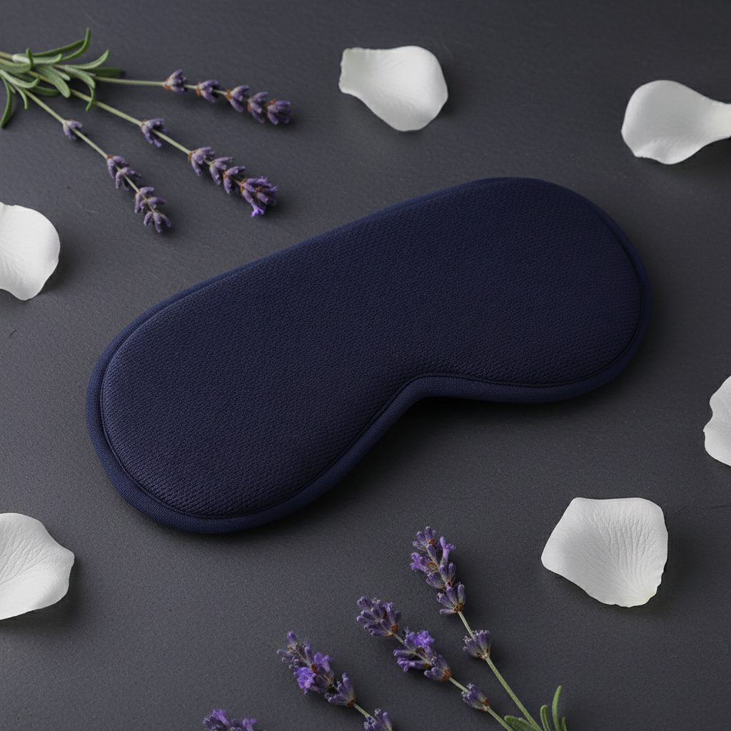 EyeSoothe Mask – Flat Lay