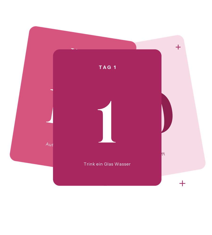 Dein 30-Tage Glow-Up Guide – Tageskarten